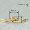 Wholesale Women's Simple Fashion Geometric Copper Ring With Electroplating And Kink Buckle Design