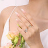 Wholesale Women's Simple Fashion Geometric Love Ring S925 Sterling Silver Heart Shape