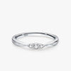 Wholesale Women's Simple Fashion Geometric S925 Sterling Silver Ripple Wave Ring With Electroplating