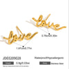 Wholesale Women's Simple Fashion Geometric Stainless Steel Electroplated Stud Earrings