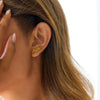 Wholesale Women's Simple Fashion Geometric Stainless Steel Electroplated Stud Earrings