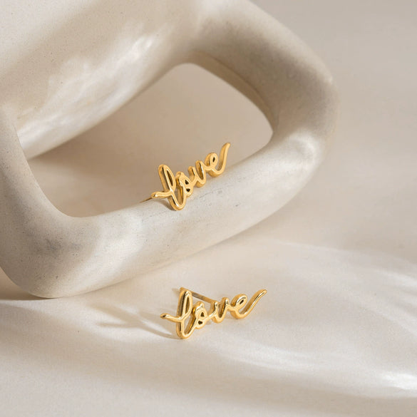 Wholesale Women's Simple Fashion Geometric Stainless Steel Electroplated Stud Earrings