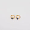 Wholesale Women's Simple Fashion Rhombus Pattern Copper Diamond Earrings Jewelry