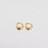 Wholesale Women's Simple Fashion Rhombus Pattern Copper Diamond Earrings Jewelry
