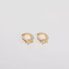 Wholesale Women's Simple Fashion Rhombus Pattern Copper Diamond Earrings Jewelry