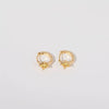 Wholesale Women's Simple Fashion Rhombus Pattern Copper Diamond Earrings Jewelry