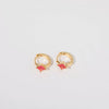 Wholesale Women's Simple Fashion Rhombus Pattern Copper Diamond Earrings Jewelry