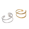 Wholesale Women's Simple Fashionable Stainless Steel Bracelets 18K Gold Plated Electroplated