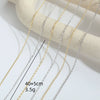 Wholesale Women's Simple Geometric Copper Bamboo Chain With Electroplating And Mixed Gemstone Setting