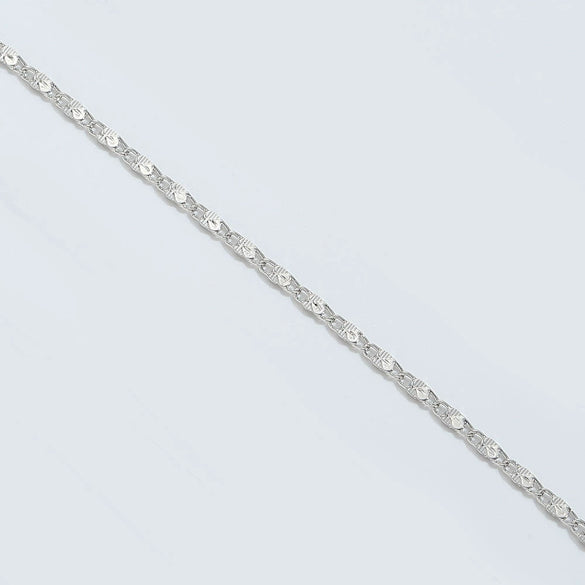 Wholesale Women's Simple Geometric Copper Bamboo Chain With Electroplating And Mixed Gemstone Setting