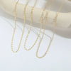 Wholesale Women's Simple Geometric Copper Bamboo Chain With Electroplating And Mixed Gemstone Setting