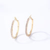 Wholesale Women's Simple Geometric Copper Earrings With Zircon Inlay