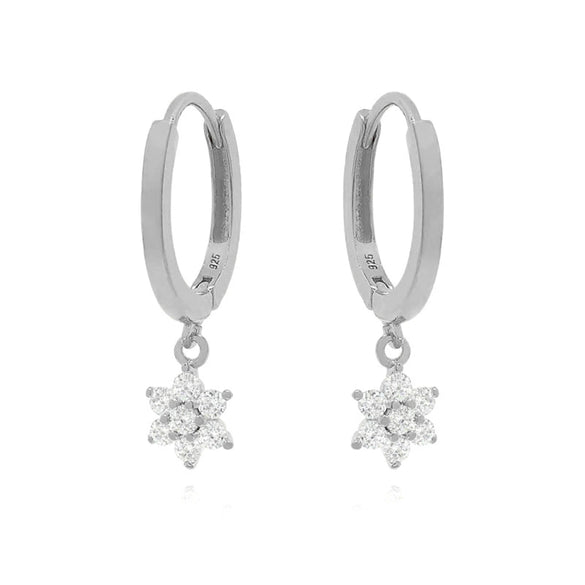 Wholesale Women's Simple Geometric Copper Inlaid Zircon Heart And Star Pattern Earrings And Ear Bone Clips