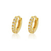 Wholesale Women's Simple Geometric Copper Inlaid Zircon Heart And Star Pattern Earrings And Ear Bone Clips