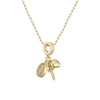 Wholesale Women's Simple Geometric Copper 18K Gold Plated Cross Heart Pendant Necklace