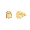Wholesale Women's Simple Geometric Copper Plated With Real Gold Diamondencrusted Zircon Earrings Electroplated