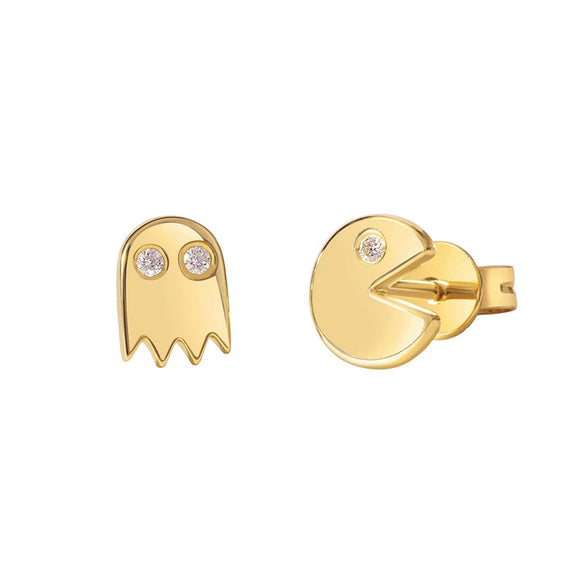 Wholesale Women's Simple Geometric Copper Plated With Real Gold Diamondencrusted Zircon Earrings Electroplated