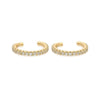 Wholesale Women's Simple Geometric Copper Plated With Real Gold Diamondencrusted Zircon Earrings Electroplated