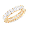 Wholesale Women's Simple Geometric Copper Ring Full Inlaid Zircon