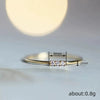 Wholesale Women's Simple Geometric Copper Rings With Zirconia