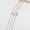 Wholesale Women's Simple Geometric Diamond Bracelet 925 Sterling Silver Plated 14K Gold