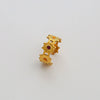 Wholesale Women's Simple Geometric Flower Electroplated Stainless Steel Open Ring Highend Jewelry
