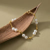 Wholesale Women's Simple Geometric Gold Plated 925 Silver Bracelet Jewelry