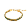 Wholesale Women's Simple Geometric Gold Plated Titanium Steel Bracelet