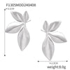Wholesale Women's Simple Geometric Goldplated Titanium Steel Shell Beads Earrings With Imitation Pearl Casting Design
