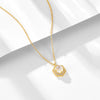Wholesale Women's Simple Geometric Hexagon Natural Moonstone Silver Pendant Necklace Set With Precious Stones On Cross Chain