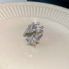 Wholesale Women's Simple Geometric Inlaid Zircon Copper Ring
