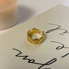 Wholesale Women's Simple Geometric Inlaid Zircon Copper Ring