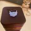 Wholesale Women's Simple Geometric Inlaid Zircon Copper Ring