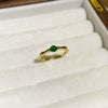 Wholesale Women's Simple Geometric Inlaid Zircon Copper Ring