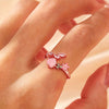 Wholesale Women's Simple Geometric Inlaid Zircon Copper Ring