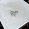 Wholesale Women's Simple Geometric Inlaid Zircon Copper Ring