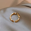 Wholesale Women's Simple Geometric Inlaid Zircon Copper Ring