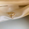 Wholesale Women's Simple Geometric Inlaid Zircon Copper Ring