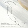 Wholesale Women's Simple Geometric 18K Stainless Steel Electroplated Double Stacked Tassel Necklace