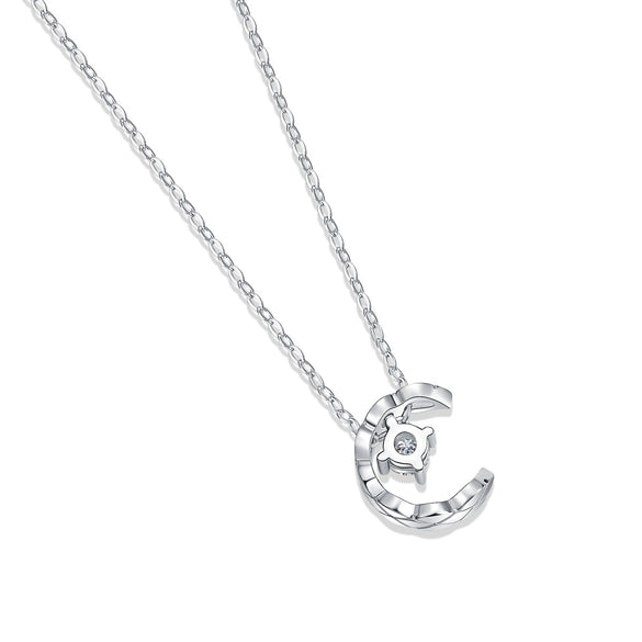 Wholesale Women's Simple Geometric Moissanite Inlaid S925 Silver Clavicle Necklace