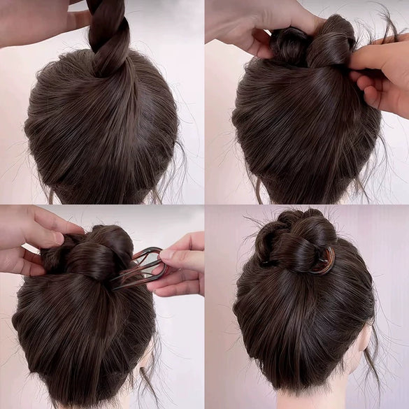 Wholesale Women's Simple Geometric Pc Ushaped Clip Hairpin With Baking Paint