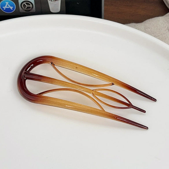 Wholesale Women's Simple Geometric Pc Ushaped Clip Hairpin With Baking Paint
