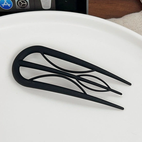 Wholesale Women's Simple Geometric Pc Ushaped Clip Hairpin With Baking Paint