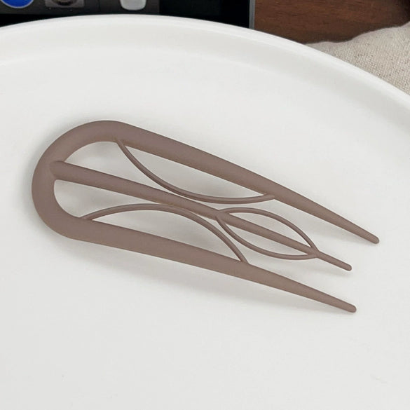 Wholesale Women's Simple Geometric Pc Ushaped Clip Hairpin With Baking Paint