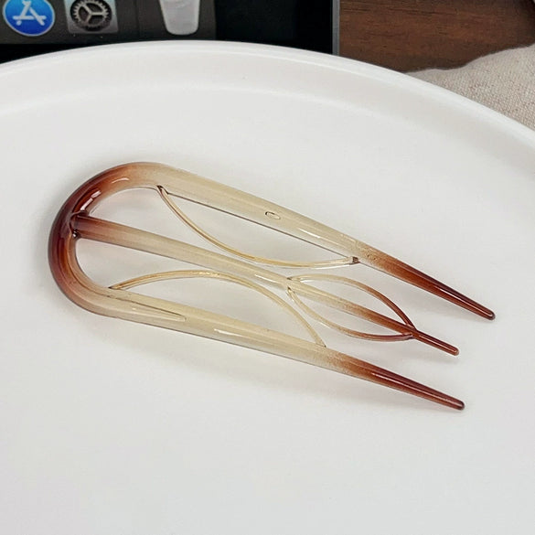 Wholesale Women's Simple Geometric Pc Ushaped Clip Hairpin With Baking Paint