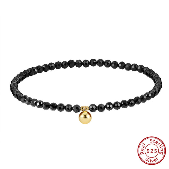 Wholesale Women's Simple Geometric Pearl And 925 Sterling Silver Anklet