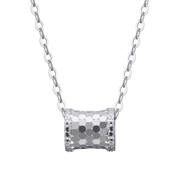 Wholesale Women's Simple Geometric Pendant Necklace S925 Sterling Silver O Word Chain Electroplating