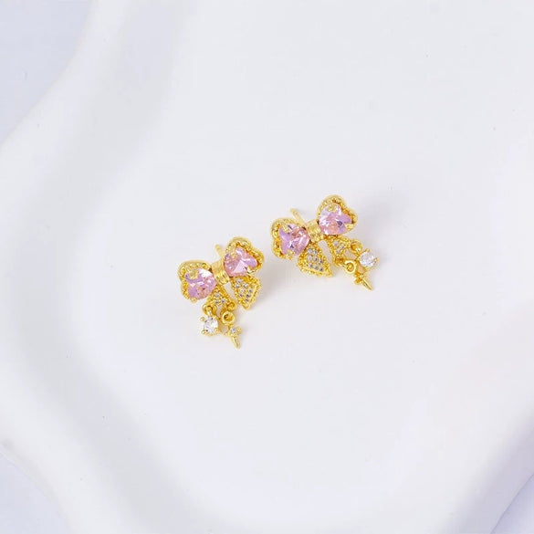 Wholesale Women's Simple Geometric Square Copper Microinlaid Electroplated Earrings