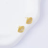Wholesale Women's Simple Geometric Square Copper Microinlaid Electroplated Earrings