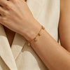 Wholesale Women's Simple Geometric Stainless Steel Electroplated And Colored Sixpointed Star Bracelet